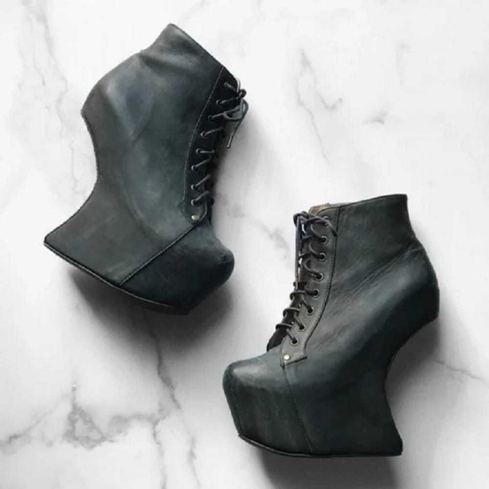 Jeffrey Campbell Leather lace up boots - image 6