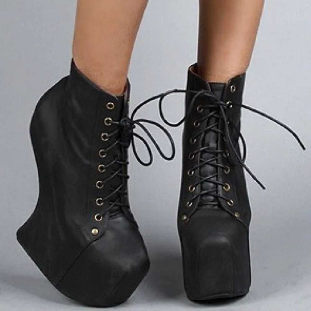 Jeffrey Campbell Leather lace up boots - image 8