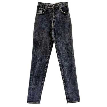 Blumarine Khaki Printed Jeans
