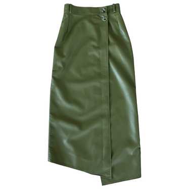 Aeron Leather mid-length skirt