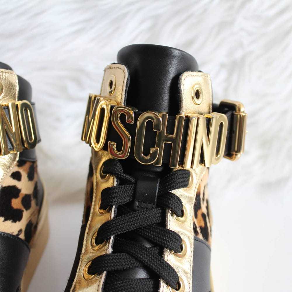 Moschino Pony-style calfskin trainers - image 10