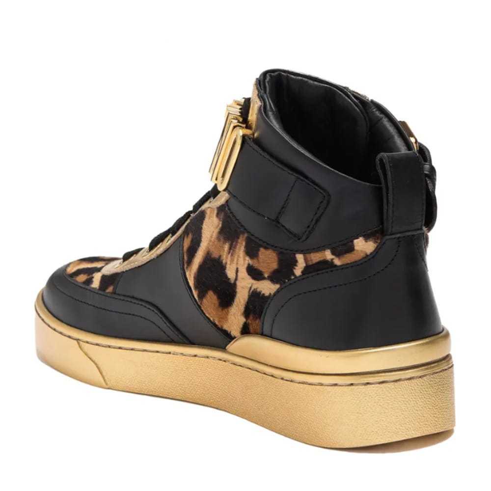 Moschino Pony-style calfskin trainers - image 6