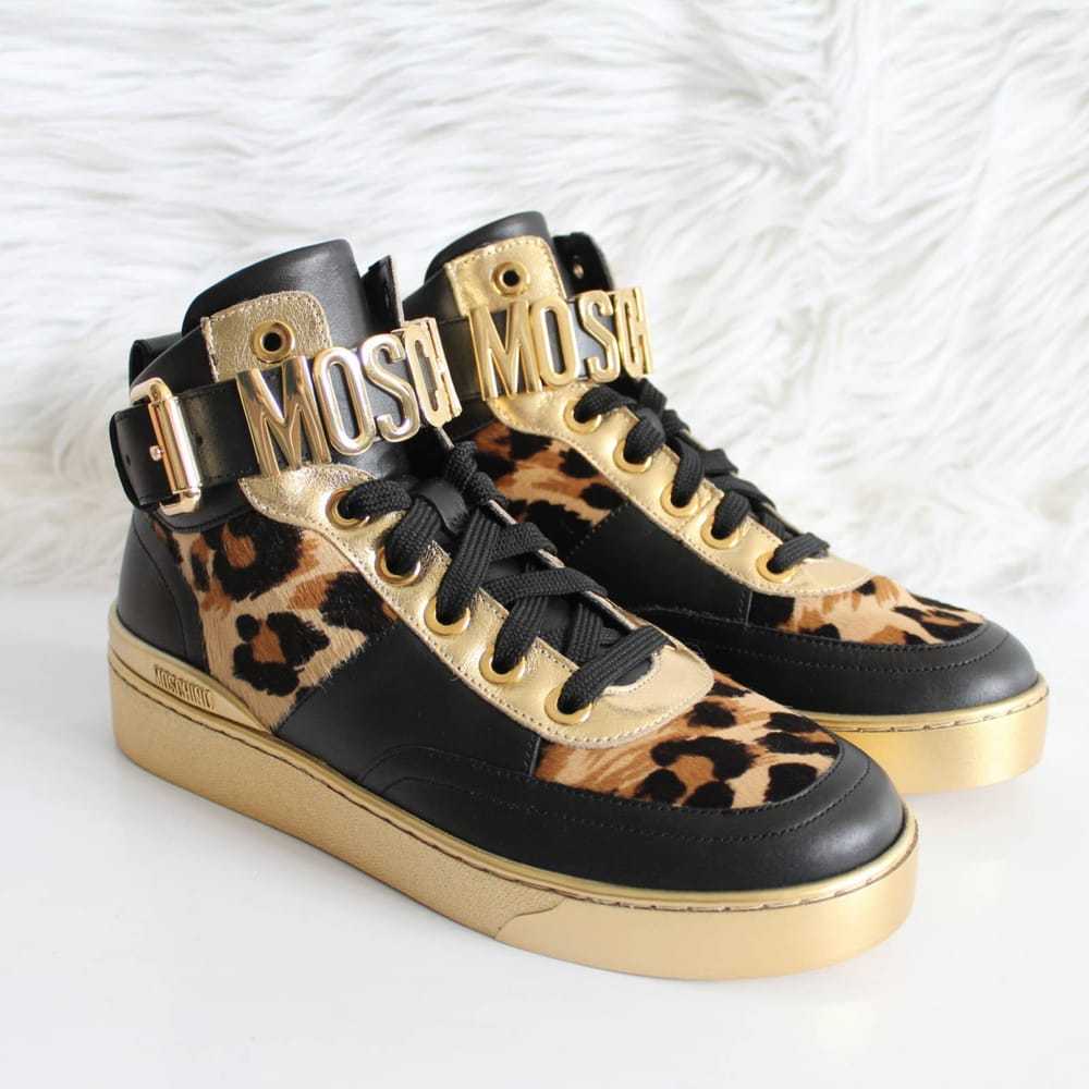 Moschino Pony-style calfskin trainers - image 7