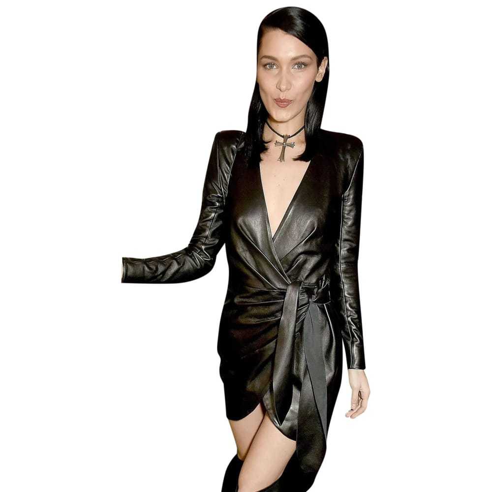 Misha Collection Leather mini dress - image 1