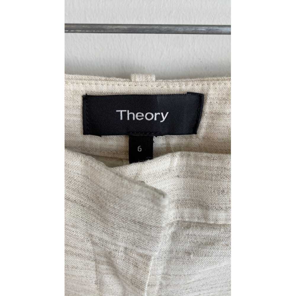 Theory Linen trousers - image 7