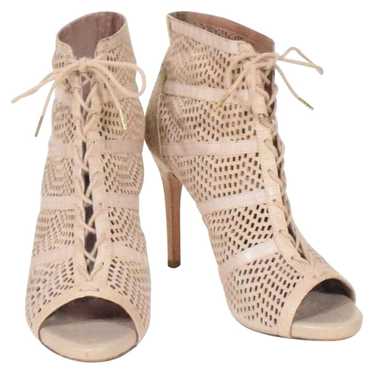 Joie Leather lace up boots