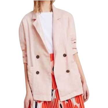 Anthropologie Linen blazer