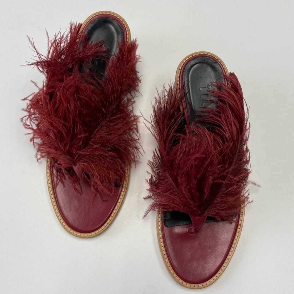 Tibi Ostrich sandals - image 7