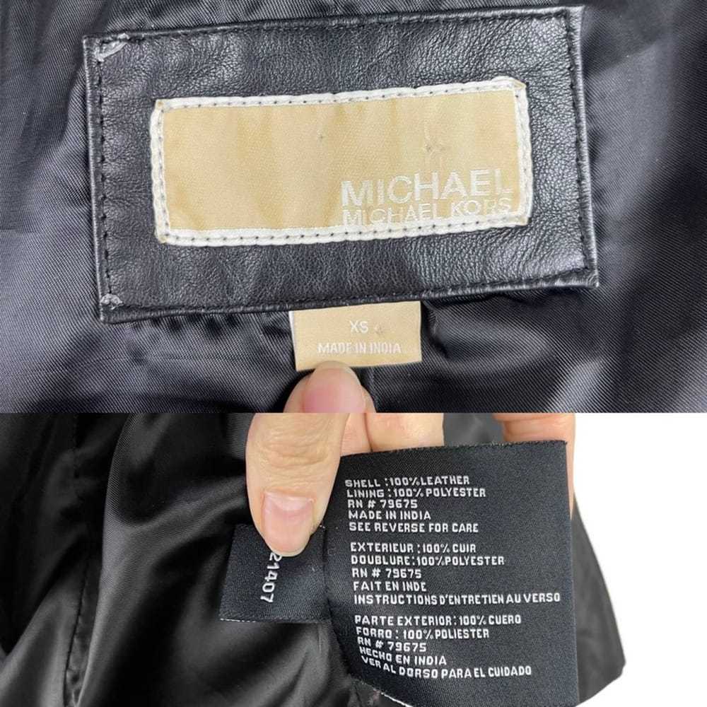 Michael Kors Leather biker jacket - image 4