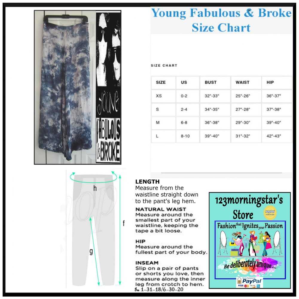 Young Fabulous & Broke Trousers - image 4