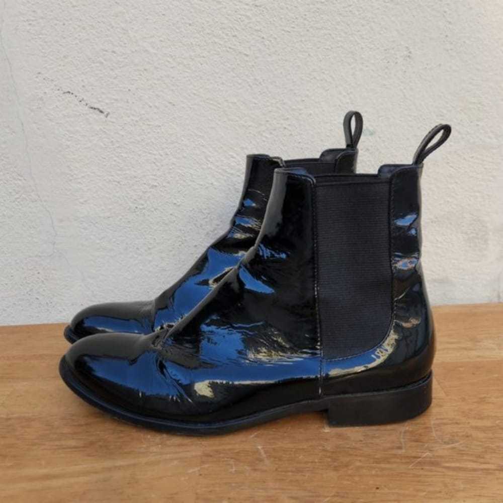 Theory Patent leather ankle boots - image 8