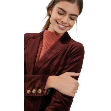 Anthropologie Alessia crushed velvet 2024 jacket