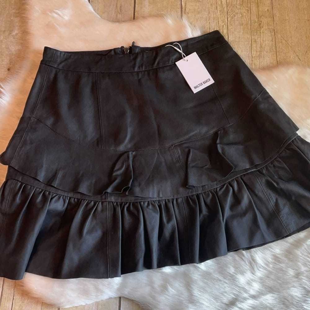 Walter Baker Leather mini skirt - image 5