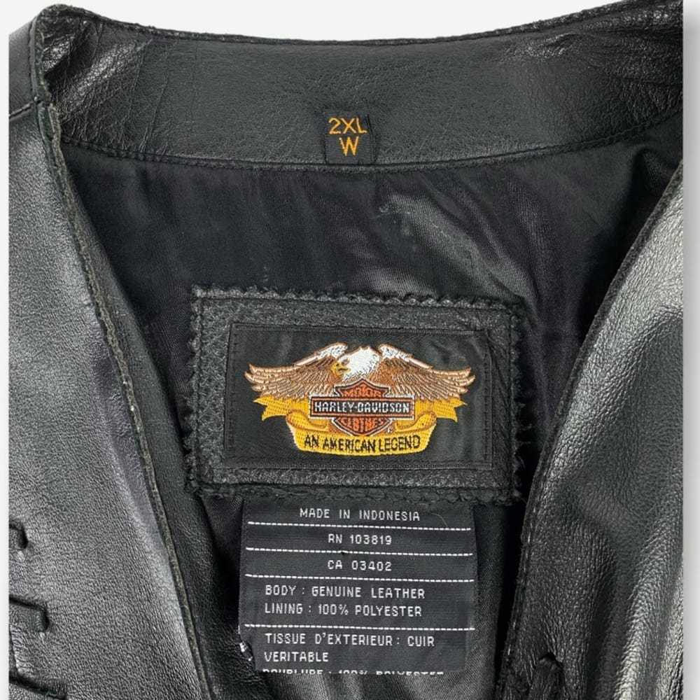 Harley Davidson Leather biker jacket - image 3