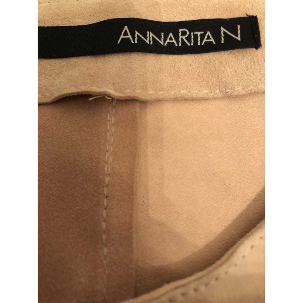 Annarita N Leather short vest - image 2