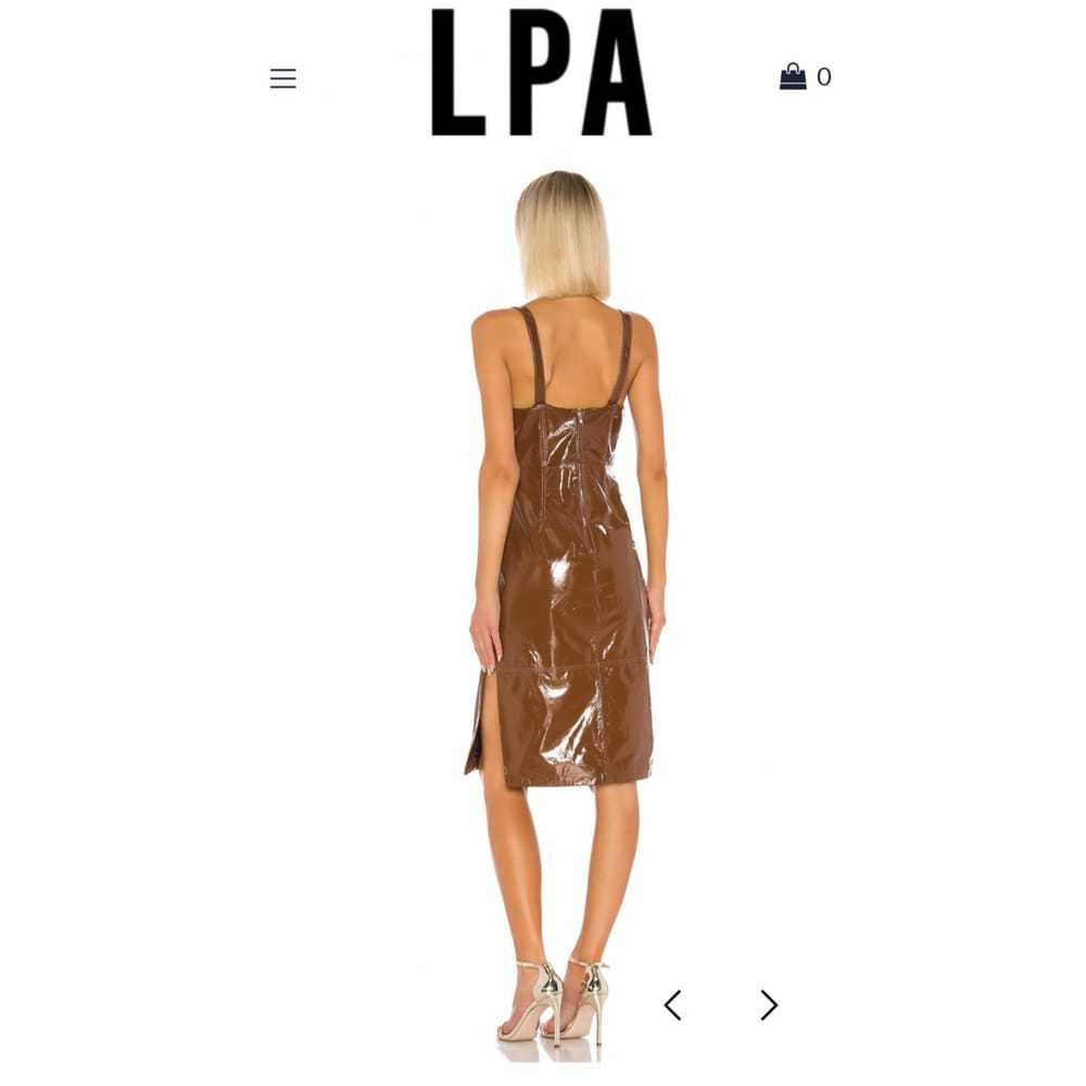 Lpa Patent leather mid-length dress - image 5