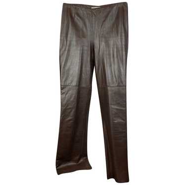 Alberto Makali Leather straight pants