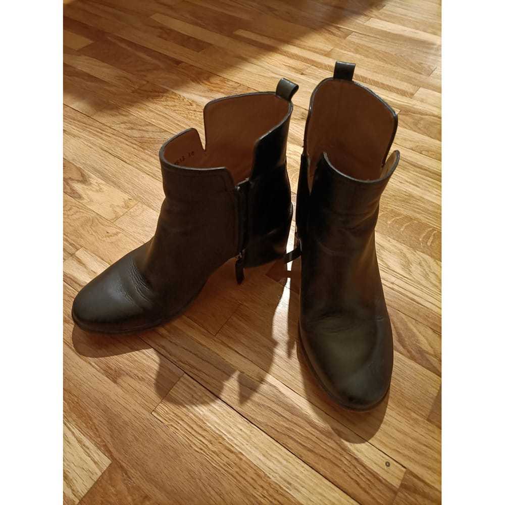 Pura Lopez Leather ankle boots - image 2