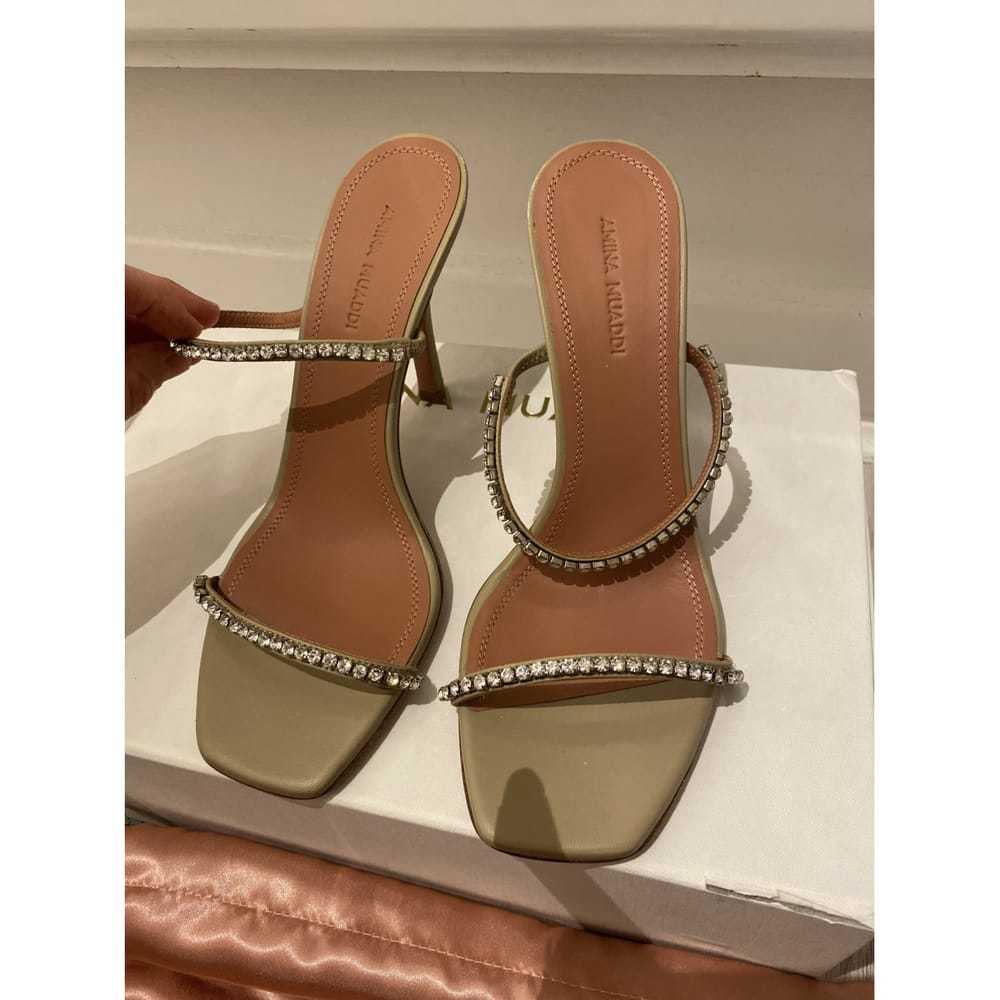 Amina Muaddi Gilda leather sandal - image 10