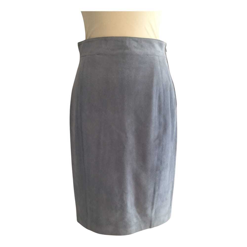 Trussardi Leather mini skirt - image 1