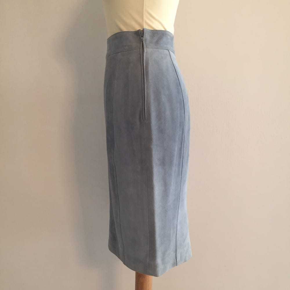 Trussardi Leather mini skirt - image 6