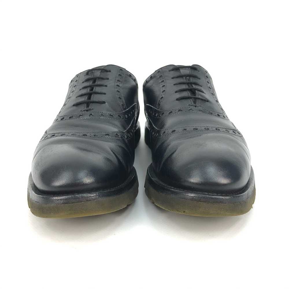 Gucci Black Leather Brogue / Lace Up Shoes w Logo - image 5