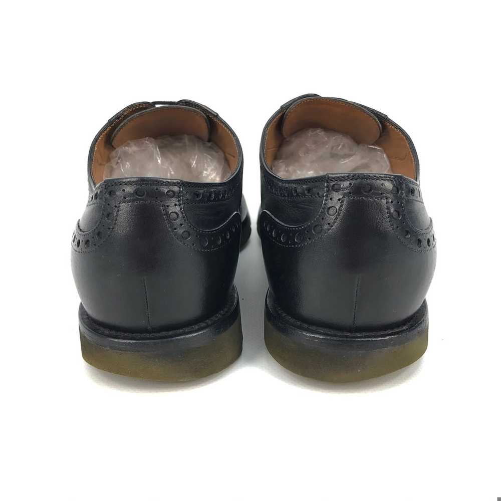 Gucci Black Leather Brogue / Lace Up Shoes w Logo - image 7