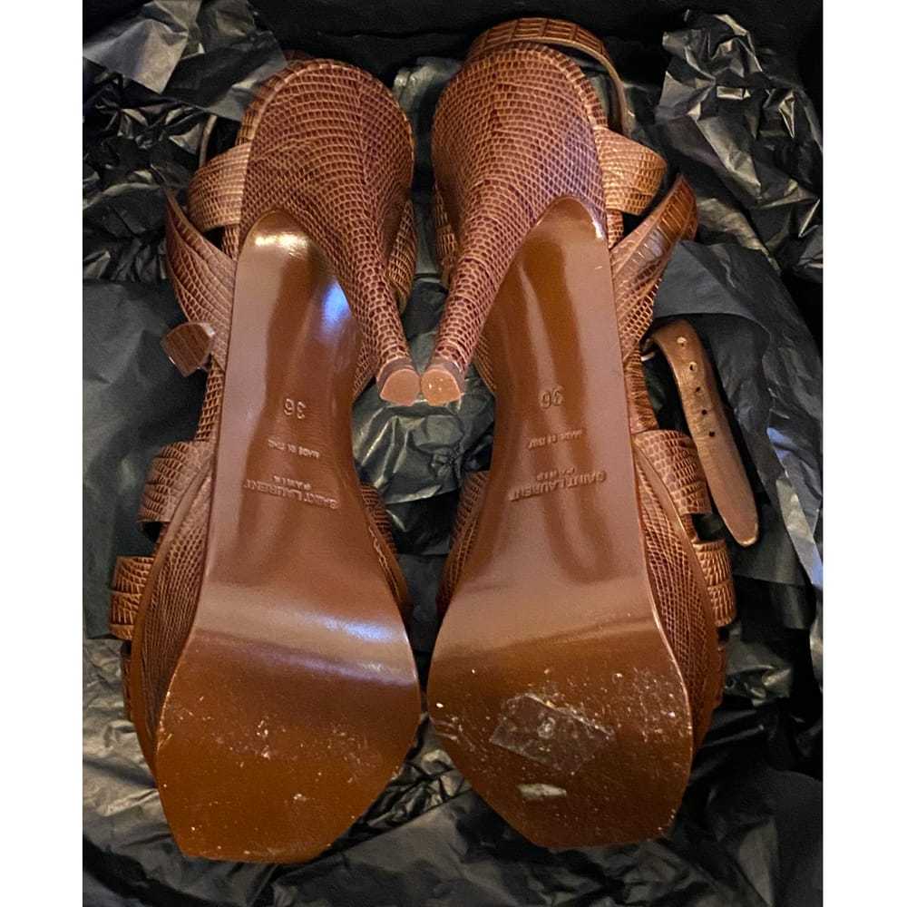 Saint Laurent Tribute exotic leathers sandal - image 3