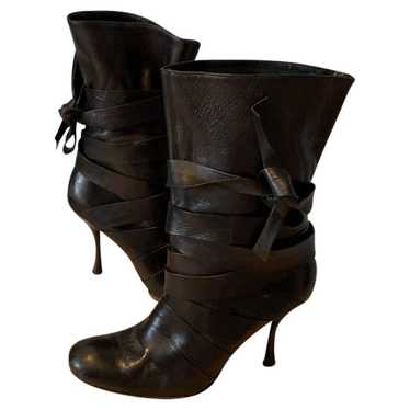 Gianmarco Lorenzi Leather lace up boots