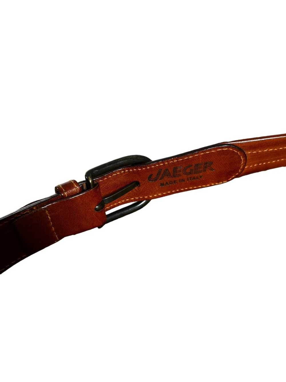 Jaeger Leather Belt Made in Italy - image 2