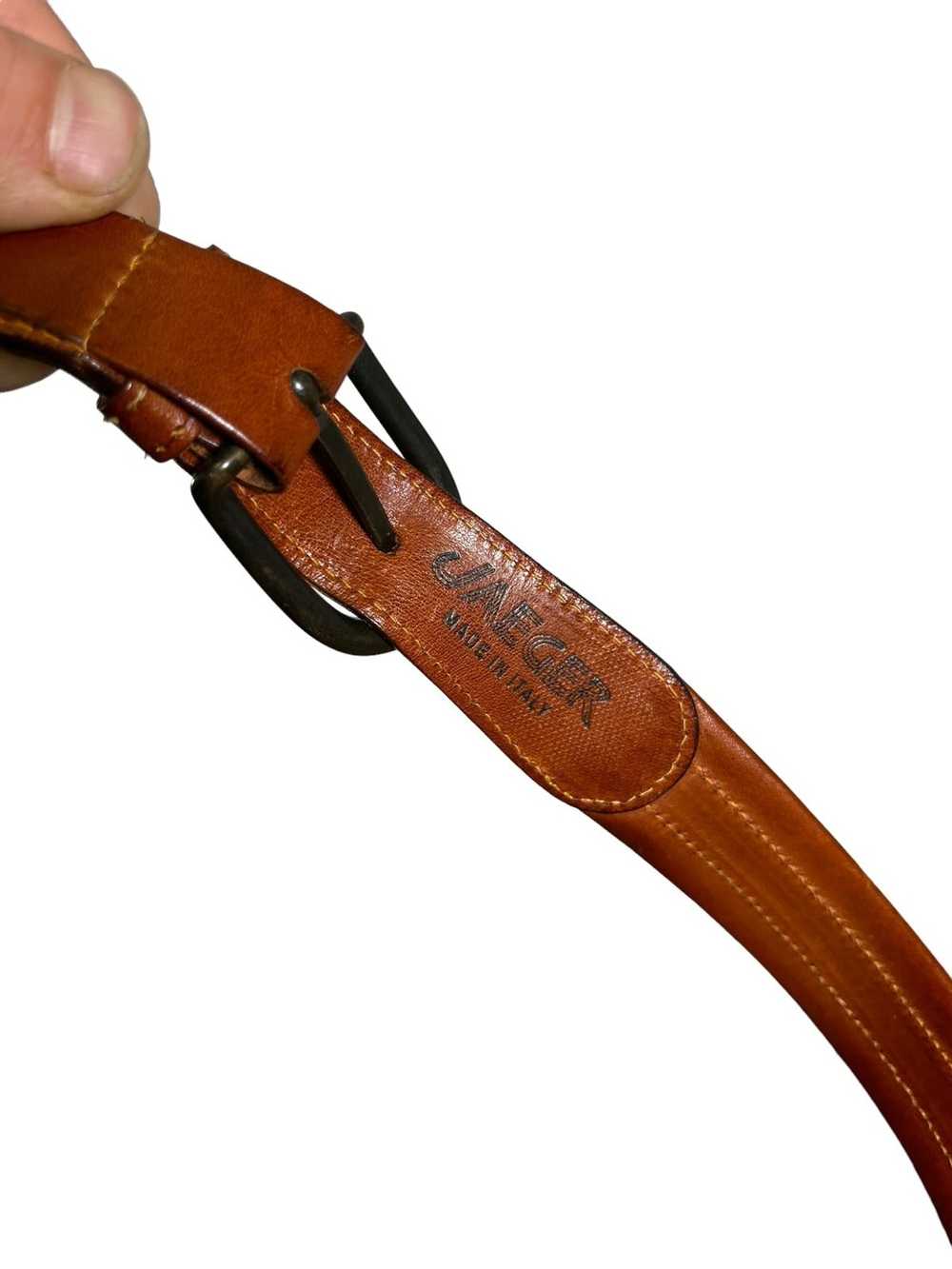 Jaeger Leather Belt Made in Italy - image 3