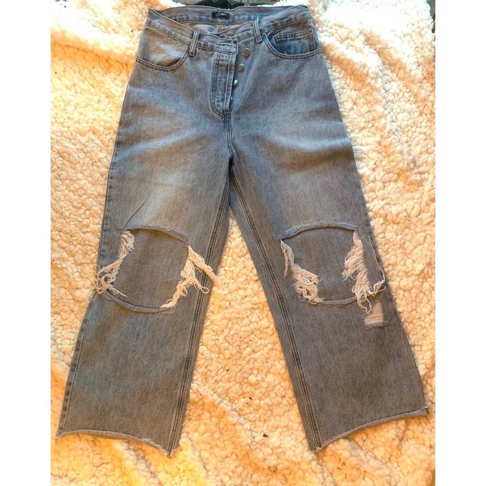 Rue 21 Rue 21 Light Washed Ripped Bell Bottoms Je… - image 2