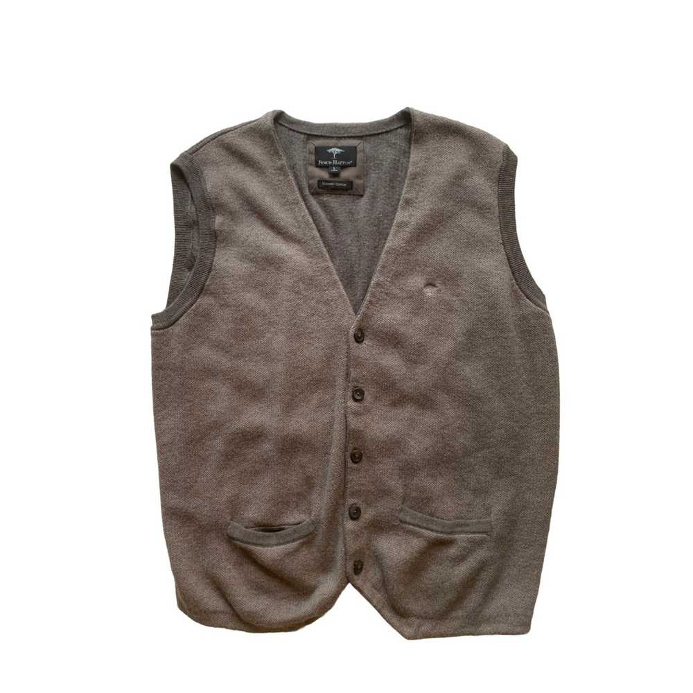 Designer Fynch-Hatton Brown Button-up Vest - image 1