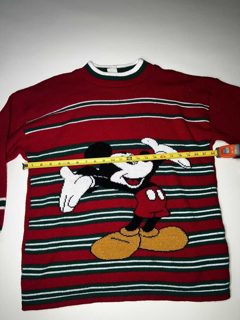 Mickey Mouse Louis Vuitton orange pattern christmas sweater • Kybershop