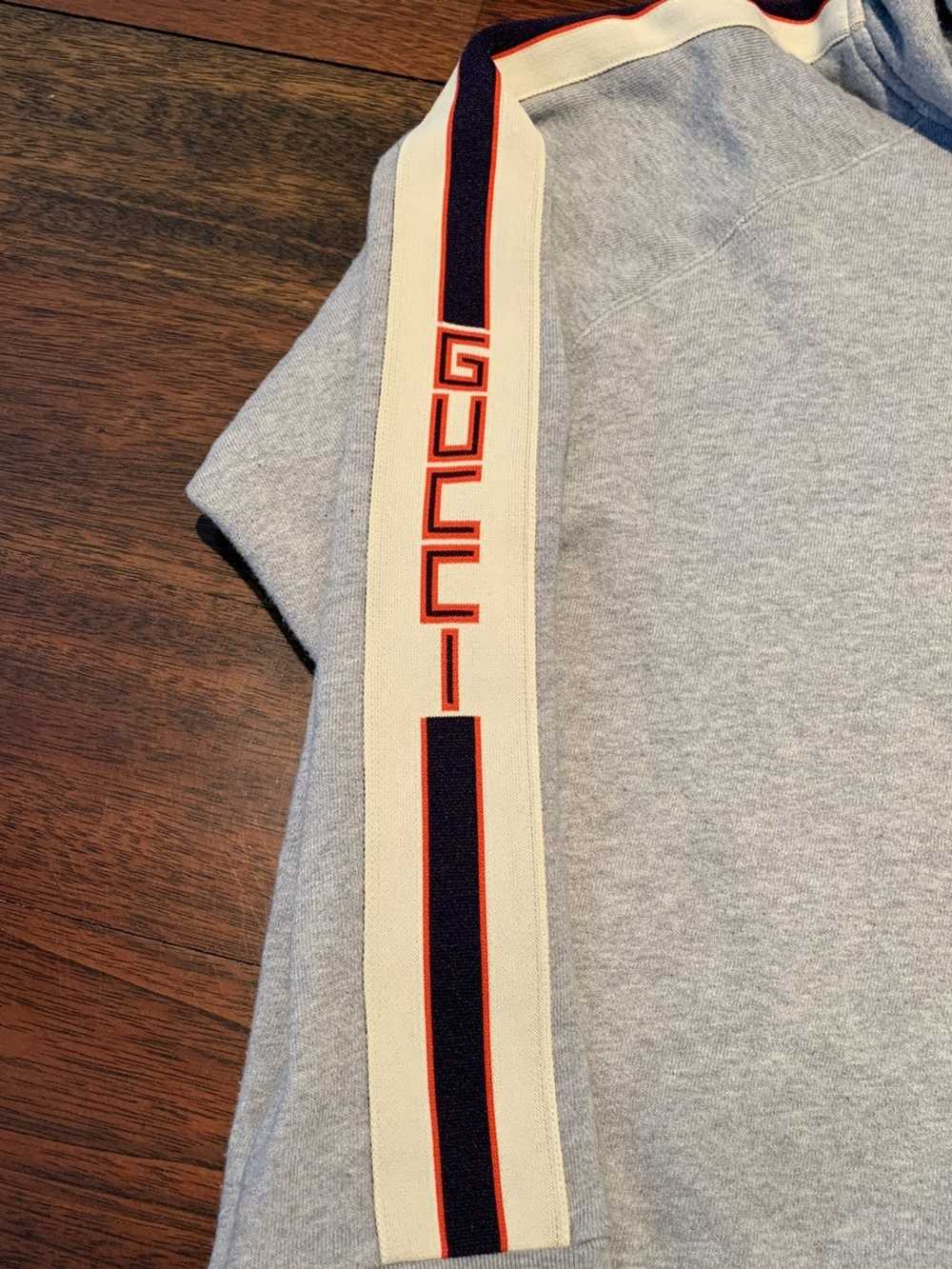 Gucci Hooded Sweater With Gucci Stripe - image 5