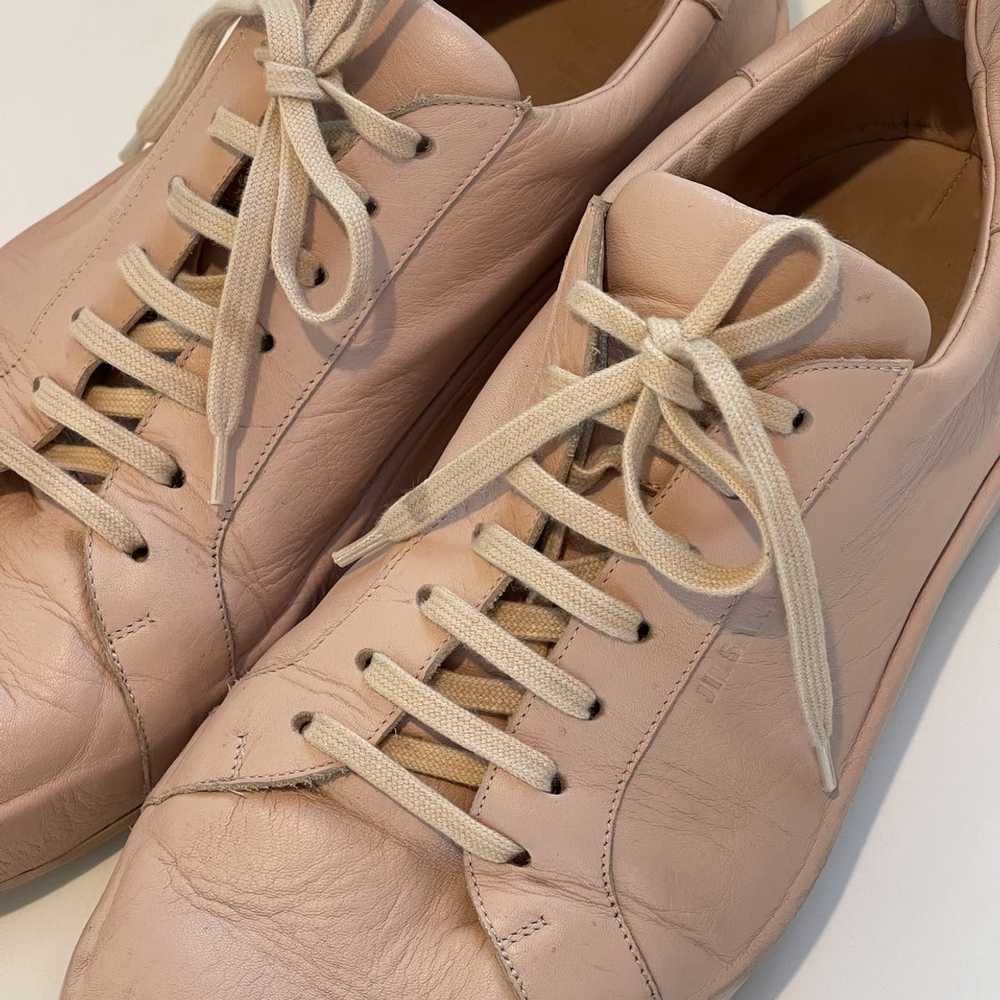 Jil Sander Pink Leather Sneakers - image 2