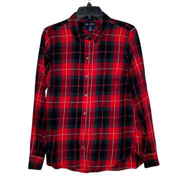 Gap Gap Flannel Shirt Medium Red Green Black Plai… - image 1