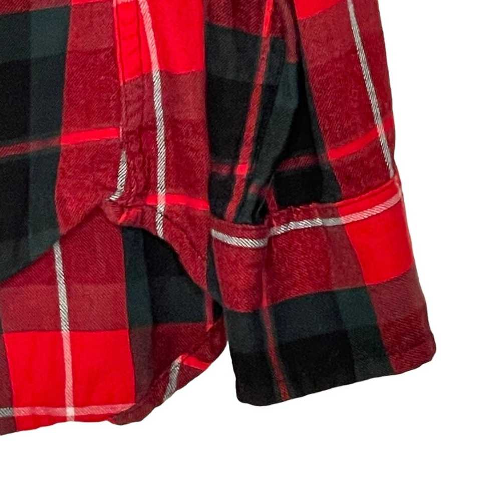 Gap Gap Flannel Shirt Medium Red Green Black Plai… - image 3