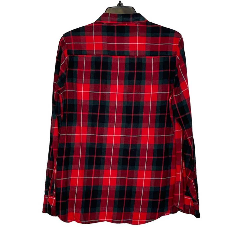 Gap Gap Flannel Shirt Medium Red Green Black Plai… - image 5