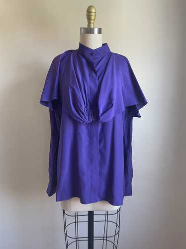 1990’s | Claude Montana | Purple Blouse