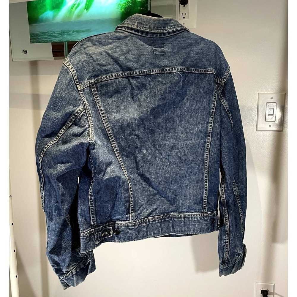 Lee Lee Riders Vintage Cropped Denim Jacket Blue - image 2