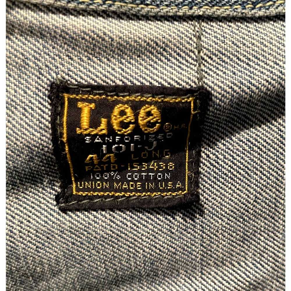 Lee Lee Riders Vintage Cropped Denim Jacket Blue - image 3