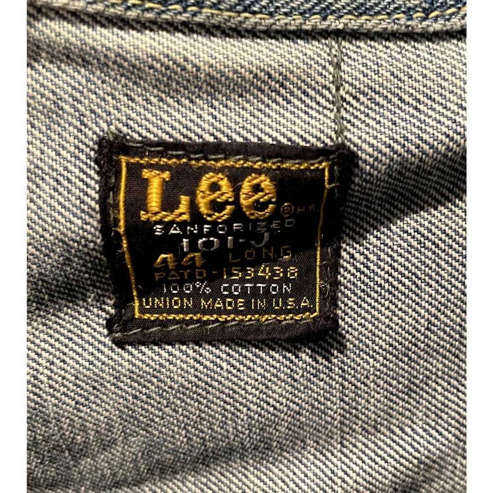 Lee Lee Riders Vintage Cropped Denim Jacket Blue - image 8