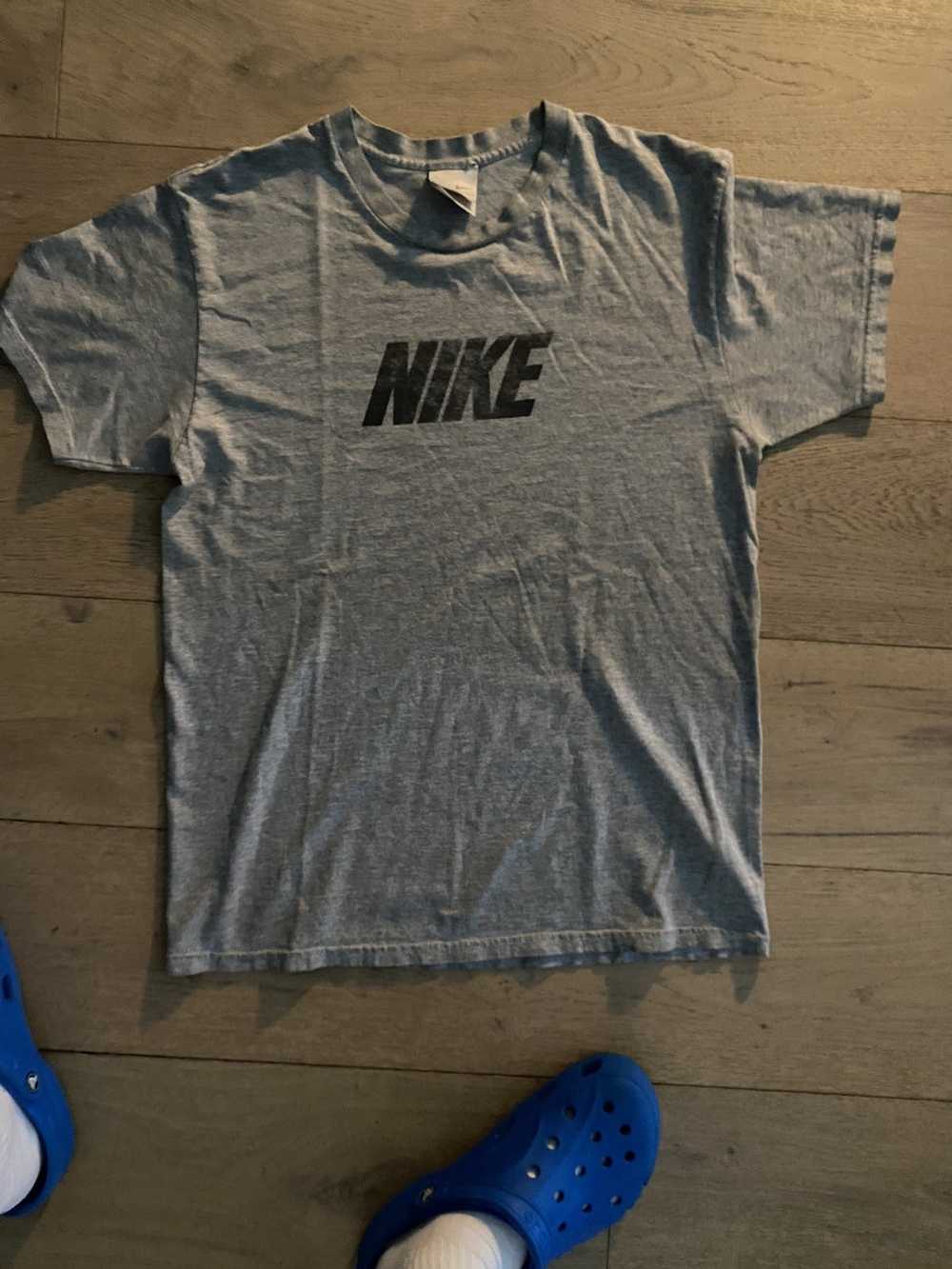 Nike × Vintage 90’s Nike vintage t shirt block le… - image 2
