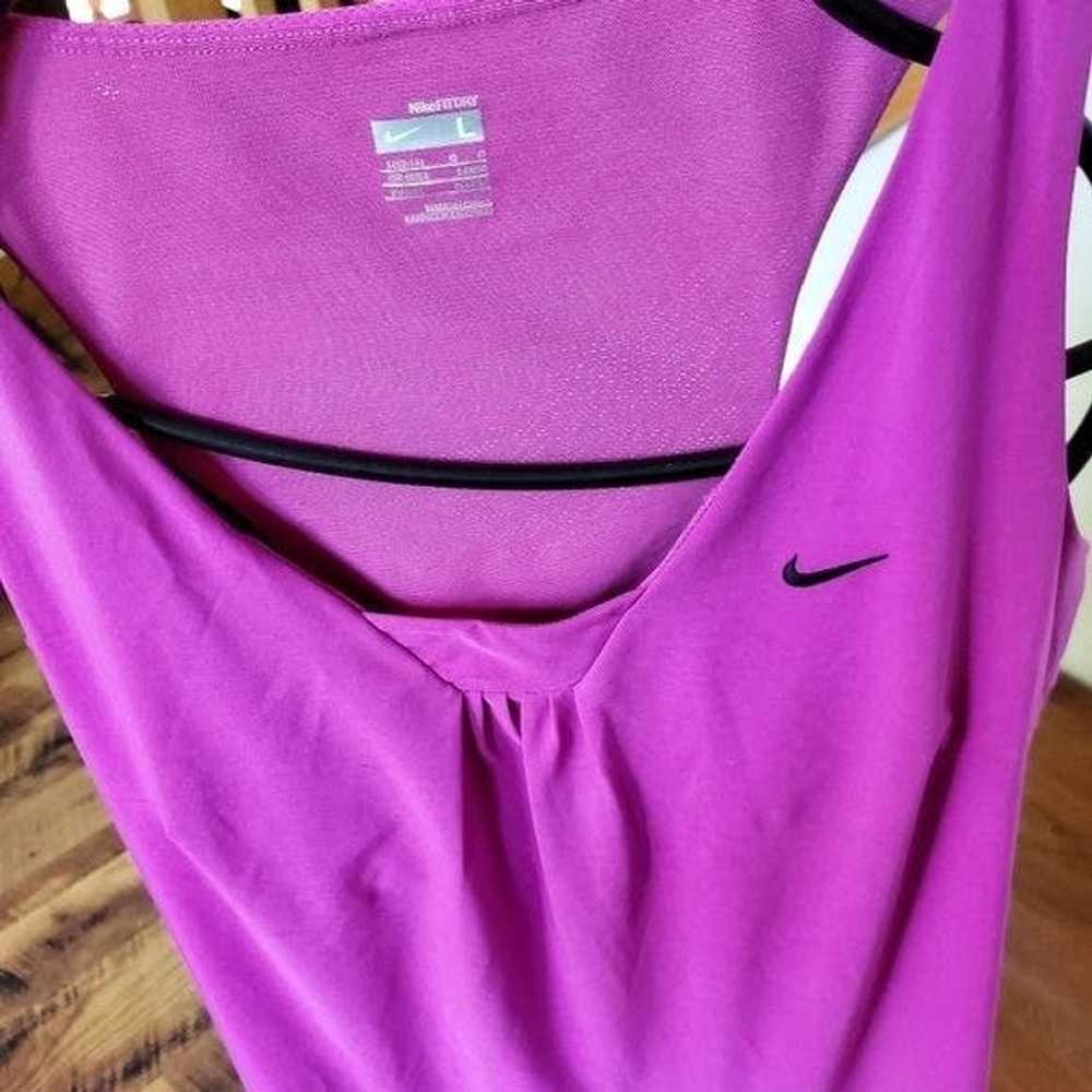 Nike Nike Fit Dry Fuschia Athletic Sleeveless Ten… - image 2