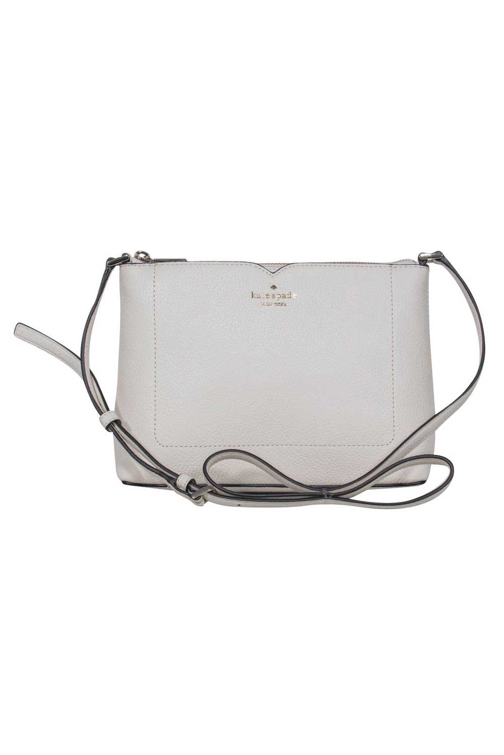 Kate Spade - Cream Pebbled Leather "Harlow" Cross… - image 1