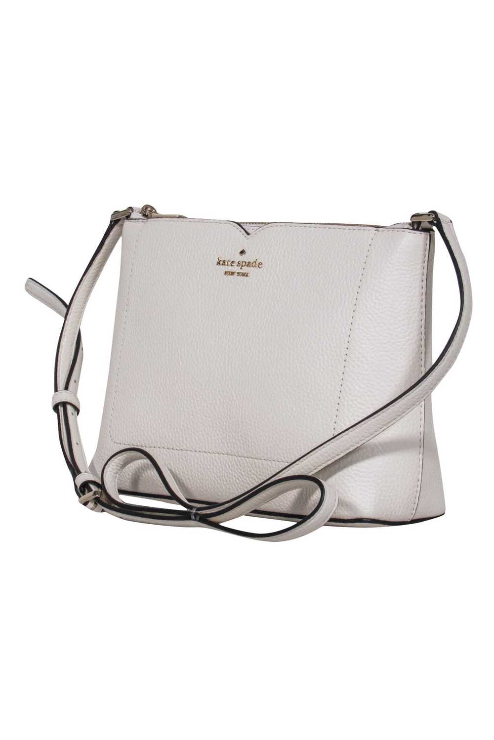 Kate Spade - Cream Pebbled Leather "Harlow" Cross… - image 2