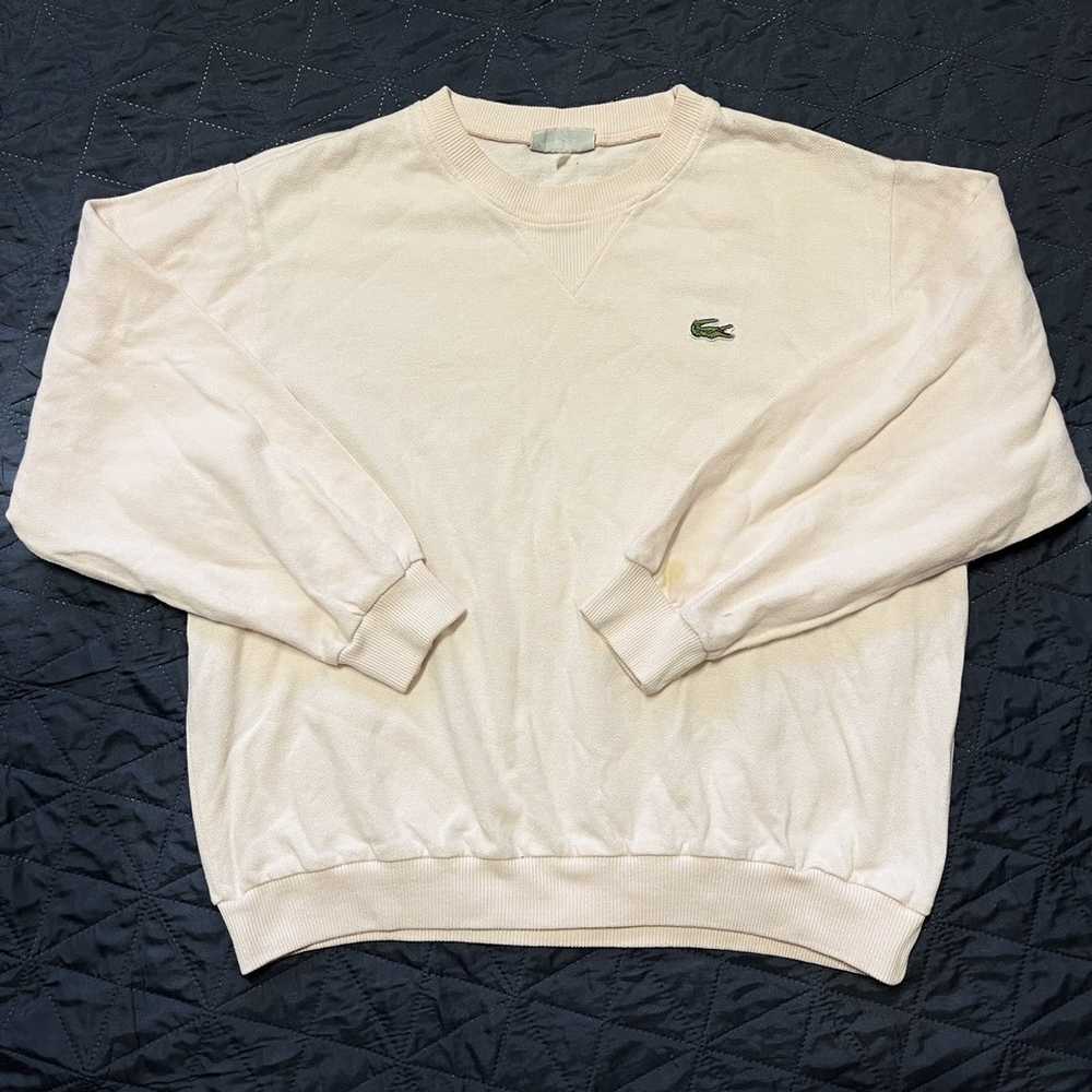 Lacoste × Vintage Vintage Lacoste sweatshirt crew… - image 1