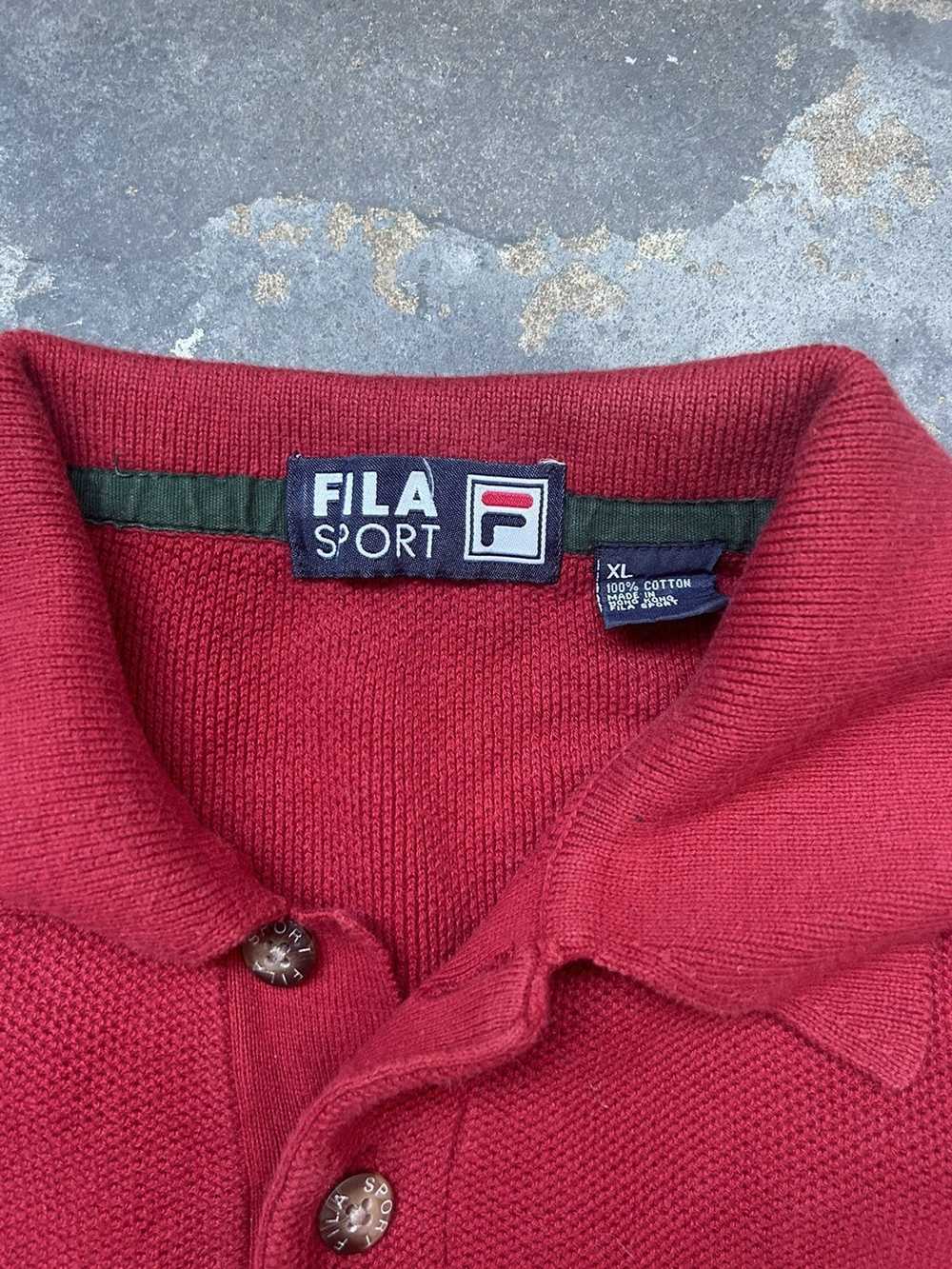 Fila × Vintage Vintage Sweater Knit Polo - image 5