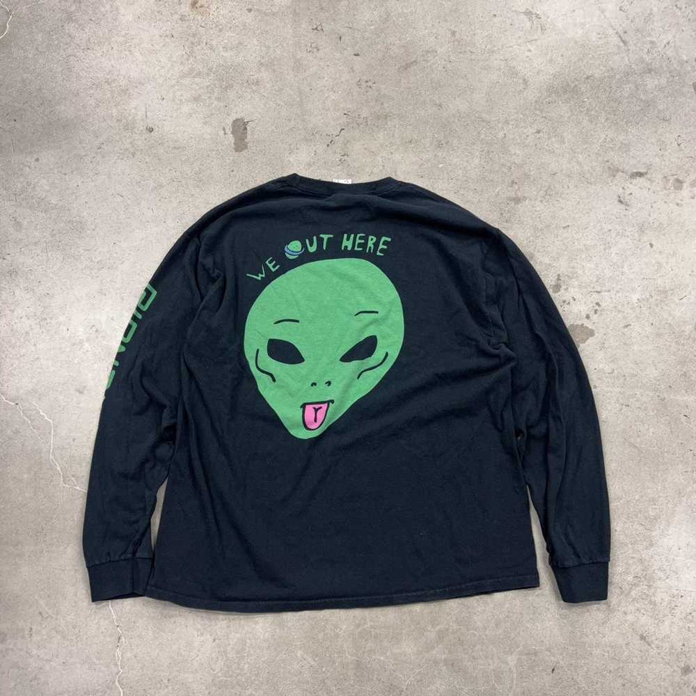 Rip N Dip × Streetwear Ripndip alien graphic longslee… - Gem